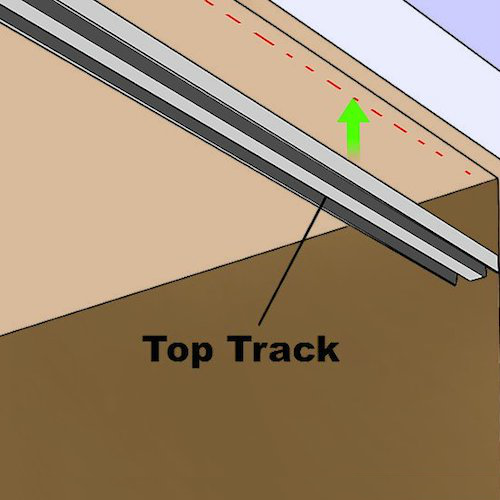 Cavity door track repair